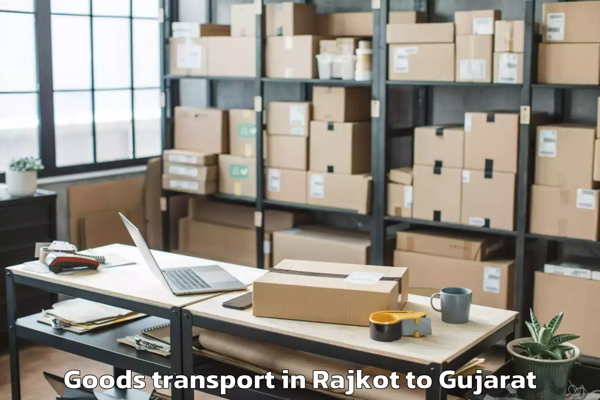 Discover Rajkot to Delvada Goods Transport